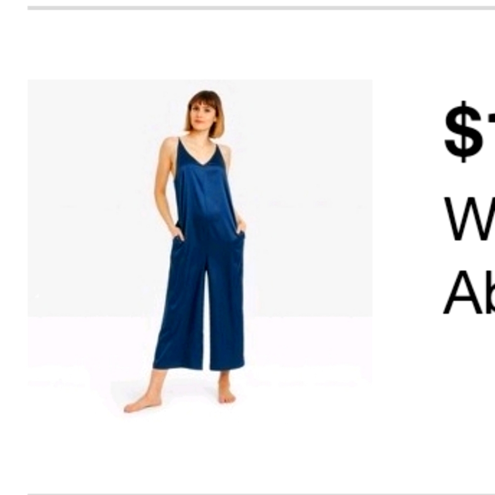 Satin jumpsuit Xs-Med